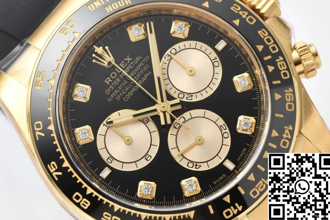 Cosmograph Clean M126518 Black Diamond Factory Daytona Hourmarker Rolex Bezel 0309